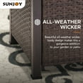 thumbnail image 5 of Sunjoy Lynch Square Ceramic tile top with all-weather wicker Propane Powered Firepit, 5 of 10