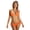 Orange, variant on Joernso Bikini Set for Women Two Piece Swimsuits Triangle Top & Thong Set V Neck Low Rise Swimwear Adjustable Spaghetti Straps Bikini Set for Outdoor Pool Beach