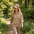 thumbnail image 5 of Hats for Garden Morning Cap, Hummingbird Floral Embroidery Botanical Cottagecore Hat Adjustable Baseball Caps Gift for Men Women (21.7-23.6'' Adjustable, Pink), 5 of 7