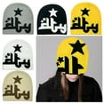thumbnail image 2 of ZPAQI Unisex Teens Jacquard Star Knitted Hat Winter Warmer Cycling Windproof Hat, 2 of 21