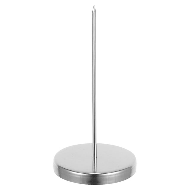 Shisuyan Porte-Billets en Métal Porte-Mémo Pointe de Vérification avec Base Pointe de Reçu Porte-Billets en Métal Pointe Droite pour Restaurant Cuisine Bureau Hôtel