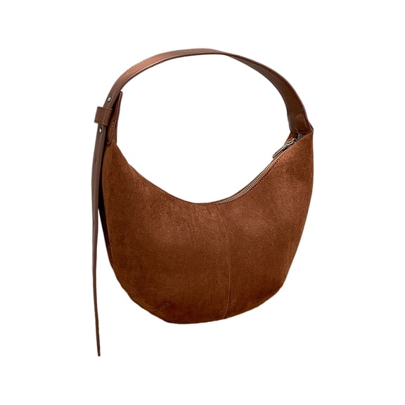 HGIEYS Suede Tote Bag for Women Vintage Purse Shoulder Bag Adjustable Handbags Office Work Bags