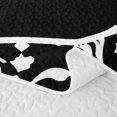 thumbnail image 5 of Erosebridal Bunny Bed Spread Queen for Girls, Black Damask Queen Coverlet Set, 3pcs 1 Quilt and 2 Pillowcases, 5 of 7