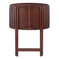 thumbnail image 4 of Pemberly Row Transitional Solid Wood Snack Table Set in Walnut (Set of 2), 4 of 12