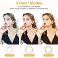 thumbnail image 3 of Clip on Ring Light,Rechargeable 60 LED Selfie Ring Light for Phone, Laptop, Tablet (3 Models, 5 Level Brightness), 3 of 4