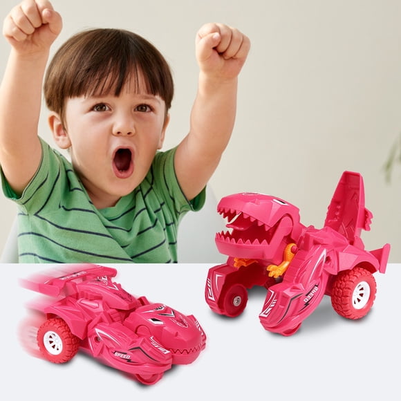 Meitianfacai Transforming Dinosaur Car Toys for Boys Ages 2 3 4+, Pull Back Dinosaur Race Car Toys, Dinosaur Transformer Toys, Best Birthday Christmas Gifts for Boys Girls 2-5 Years