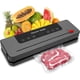 thumbnail image 1 of Máquina selladora al vacío, selladora de alimentos automática compacta de un solo toque con luces indicadoras LED, selladora al vacío con cortador incorporado para alimentos húmedos y secos (plateada, 1 of 7