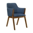 thumbnail image 3 of Armen Living Westmont and Renzo Blue and Walnut 5 Piece Dining Set, 3 of 8