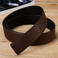 thumbnail image 5 of Cowhide Men's Belt Luxury Design Business Casual All-Match Jeans Accessories Retro High Quality Leather No Buckle 3.8cm, 5 of 6