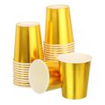 thumbnail image 1 of Disposable Paper Cups, 50 Pack 9 OZ Party Decorative Cups for Coffee,Tea,Suitable for Party (Gold), 1 of 6