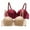 Red, variant on ZJFXGS Women'S Lace Bra Women'S Underwire Bras Women'S Smooth Underwire Thin Half Cup Adjustable Bra Underwear Women'S Thin Strap Bra Red 2XL