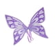 thumbnail image 3 of Alas de mariposa para niñas, alas de hada mariposa para festival de máscaras Púrpura, 3 of 9