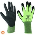 thumbnail image 2 of Guantes de trabajo Jadeshay antideslizantes transpirables recubiertos de nitrilo tamaño XL color amarillo fluorescente, 2 of 8