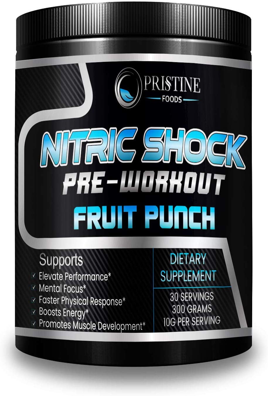 Pristine Food�s Nitric Shock PreWorkout Supplement