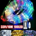 thumbnail image 4 of 100 LED 33ft /10M Strip Rope Light Tube String Outdoor Garden Party Decoration Lights, 4 of 11