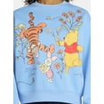 thumbnail image 4 of Disney's Winnie the Pooh and Friends Women's Flower Graphic Fleece Sweatshirt, Sizes XXS-XXL, 4 of 5
