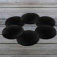 thumbnail image 2 of CARIBOU Drink Round Fabric Felt Neoprene Coasters Set of 6pcs, Solid Black, 2 of 4