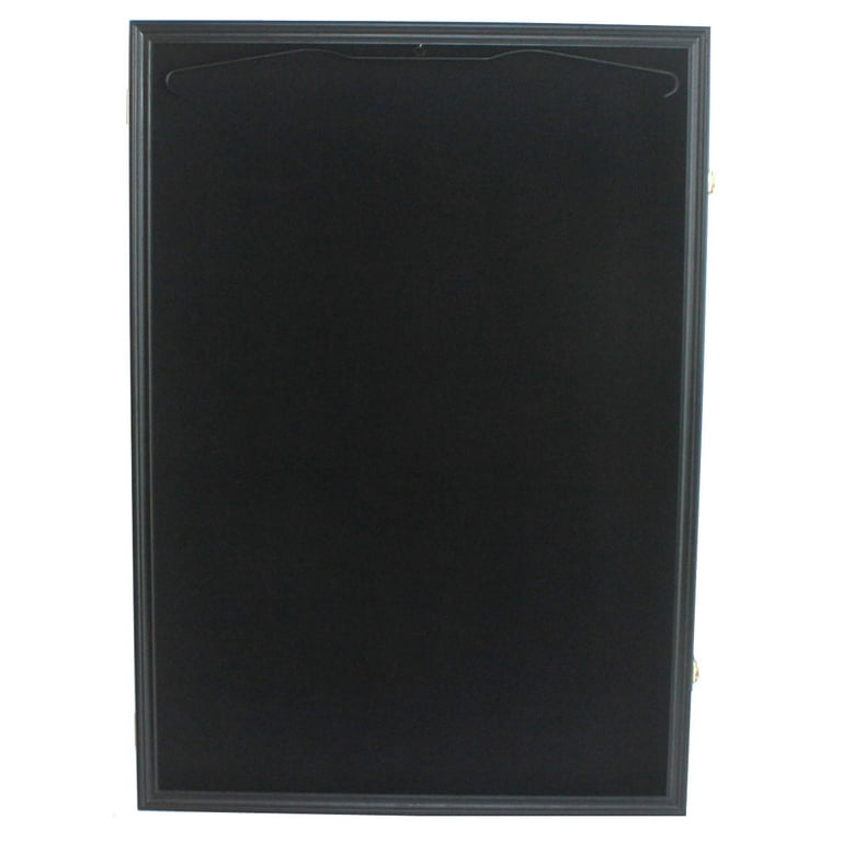 XL Football Hockey Baseball Basketball Jersey Display Case Frame Military  Uniform Shadow Box, UV Protection, 35 X 25 (Black Finish Frame) 