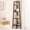 Black, variant on Yoobure 4-Tier Corner Bookshelf with Metal Frame,Ladder Display Shelf for Bedroom and Living Room, Tall Wood Corner Bookcase and Plant Stand