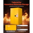 thumbnail image 2 of VEVOR 65 Gal Flammable Storage Cabinet with Adjustable Shelf for Flammable Liquids, 2 of 9