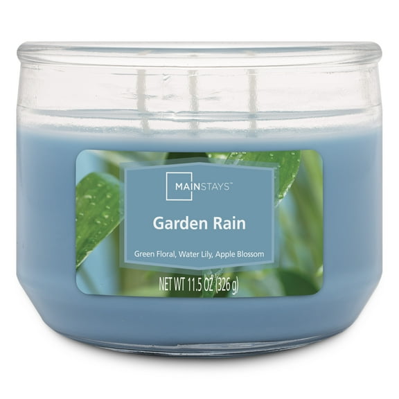 Mainstays Garden Rain 3 Wick Candle, 11.5 oz