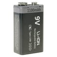 thumbnail image 1 of CUITING Type C Batterie Lithium 9V 6F22 800/1100mAh Rechargeable Parfaite pour Alarmes, 1 of 13