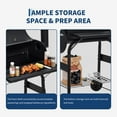 thumbnail image 4 of Charcoal Grills with Offest Smokers: Spacious Barrel Charcoal BBQ Grill | Barbecue Smoker Grill Combo for Outdoor Backyard Patio Camping Picnic and Party, 4 of 8