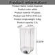 thumbnail image 5 of Dispensador de cereales montado en la pared, dispensador de arroz de alta capacidad, dispensadores de cereales para el hogar, dispensador de alimentos, (50.1 fl oz, 3 unidades), 5 of 5