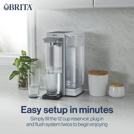 Hamilton Beach - Brita Hub Instant Powerful Countertop Water Filtration System - WHITE