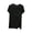 Black, variant on Plus Size Modal Blend Soft Short Sleeve T Shirts for Women Solid Color Round-Neck Comfy Basic Side Slit Loose Fit Tops Lounge Wear Gray