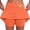 Orange, variant on FASHOFT Tennis Skirts For Women Mid Rise Two Piece Skort With Side Pockets Elastic Material For Leisure And Sports Activities Womens Athletic Skirt Black