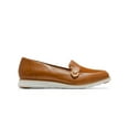 thumbnail image 3 of Cole Haan Womens OG Buckle Loafer Faux Leather Loafers Tan 6 Medium (B,M), 3 of 3