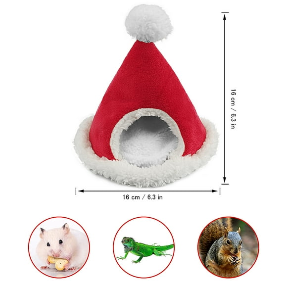Christmas Guinea Pig Bed Fleece Small Animals Bed Hamster Mini House Christmas Guinea Pig Bed Fleece Small Animals Bed Hamster Mini House For Dutch Pig Sugar Glider Hedgehog