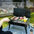 thumbnail image 5 of Portable Charcoal Grill, Foldable BBQ Grill Kit for Camping & Picnics - Mini Outdoor Grill 17.1”x10.8”x2.5” with Tool Set, 5 of 6