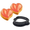 thumbnail image 2 of 12PCS Cake Mold Perforated Cutter Cake Rings Cake Mousse Mold -Shape Cookie Cutters Circle Baking Metal Ring Molds, 2 of 6