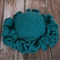 thumbnail image 4 of Dsseng Sweet Girls Crochet Ruffled Brim Bucket Hat Cute Ladies Fisherman Hat Exaggerated Style Teens Winter Windproof Hat, 4 of 21