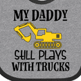 thumbnail image 4 of Inktastic Construction Daddy Still Plays with Trucks Boys or Girls Baby Bib, 4 of 4