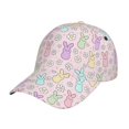 thumbnail image 1 of Balery Colorful Bunny Gorra de béisbol de tamaño ajustable para correr, entrenar y actividades al aire libre. Gorra de papá para todas las estaciones., 1 of 6