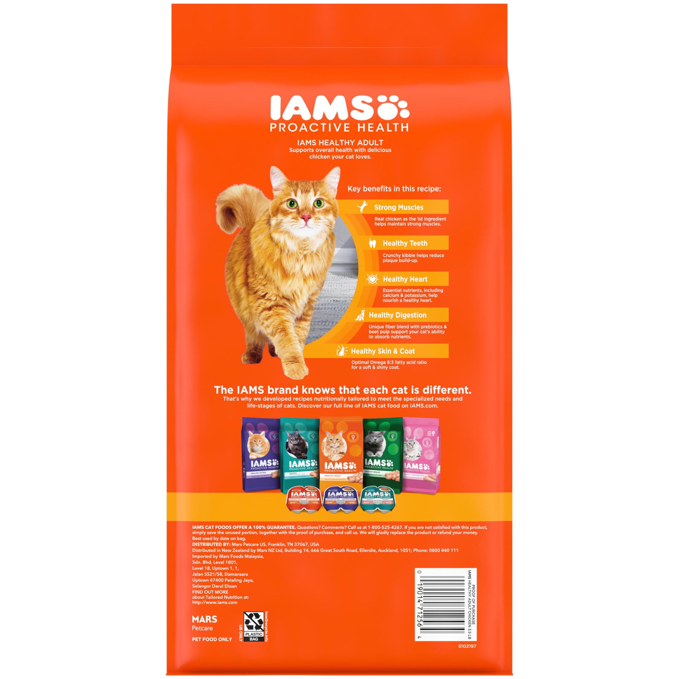 Iams Proactive Health Chicken Dry Cat Food, 3.5 Lb Bag