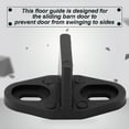 thumbnail image 3 of Black Coated Plastic Floor Guide for Sliding Barn Door Bottom Gate Hardware Accessory, 3 of 8