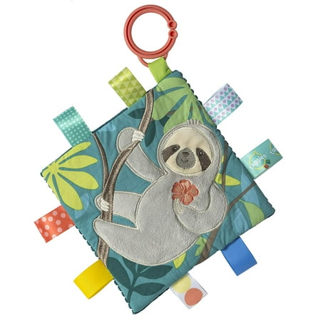UPC: 0719771402424 | Taggies Soothing Sensory Crinkle Me Toy with Baby Paper & Squeaker  6.5 X 6.5   Molasses Sloth
