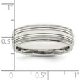 thumbnail image 5 of Sterling Silver Ss 6mm Polished Fancy Band Size 11 Made In United States qwb118-11, 5 of 5