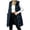 Navy, variant on Women Puffer Jackets Solid Color Lightweight Soft down Coat Full Zip Thermal Hooded Overcoat with Pockets(Navy,Small)