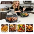 thumbnail image 3 of 2-Piece Crisper Rack Set — Air Fryer Accessories & Replacement Parts — Food-Grade Stainless Steel, 3 of 5