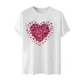 thumbnail image 4 of UVEASISHA Cute Graphic Tees for Men Short Sleeve Crewneck Pullover Valentines Day Heart Print T-Shirts Spring Summer Casual Regular Fit Tee Shirt White XXL, 4 of 5