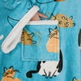 thumbnail image 3 of Catalonia Wearable TV Blanket with Sleeves Arms Warm Micro Plush Sherpa Fleece for Adult Large Wrap Throw Robe 72 x 55”, 3 of 6
