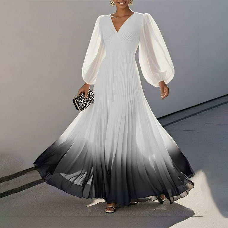 slim fit dress slacks Chiffon Long Prom Dress With Pockets And Flowy Skirt main image 0