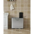 thumbnail image 4 of 3 x 8 Gallon Kitchen Trash Can,Triple Trash Can with Lid 90 Liters,Stainless Steel 3 Compartment Trash and Recycle Bin Combo with Separated Lid and Foot Pedal Trash Can,Silver,24 Gallon Total, 4 of 9