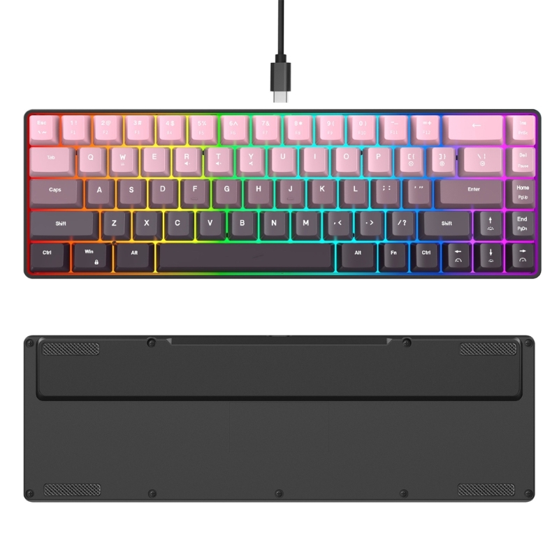 Gasket Mount Wireless Mechanical Keyboard RGB Backlit Hot Swappable Switch 8000mAh Battery PBT Keycaps Ergonomic Design