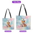 thumbnail image 5 of Happy Birthday Cute Puppy Shiba Inu with Cake Gifts Party Hat All Over Print 3D Canvas Tote Bag Shibas Dog Lovers Gifts Idea Reusable Handbag - 00029, 5 of 5